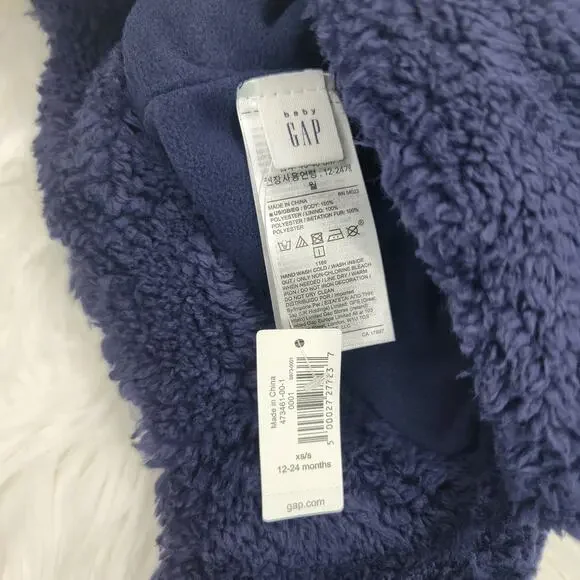 Gap Unicorn Navy Beanie Hat 12-24 Months - Picture 5 of 5